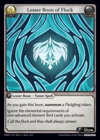 Lesser Boon of Flock - .asphodel/paradise: Pantheon - Grand Archive TCG card