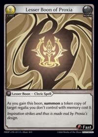 Lesser Boon of Proxia - .asphodel/paradise: Pantheon - Grand Archive TCG card