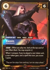 Swain, Visionary - Riftbound Organized Play Promotional Cards - Riftbound: League of Legends Trading Card Game card