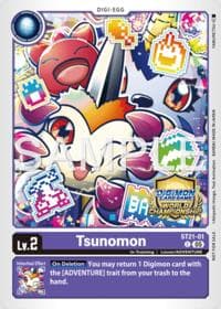 Tsunomon (World Championship 26-27 Store Championships Season 2 Top 16) - Starter Deck 21: Hero of Hope - Digimon Card Game card