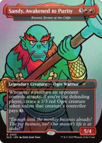 Sandy, Awakened to Purity - Kazuul, Tyrant of the Cliffs - Secret Lair Drop Series - Magic: The Gathering card