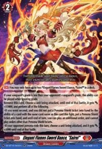 Elegant Flames Sword Dance, "Sairei" - DZ-BT15: Strike of Illusionary Shadows - Cardfight Vanguard card