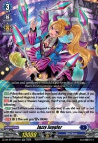 Jazzy Juggler - DZ-BT15: Strike of Illusionary Shadows - Cardfight Vanguard card