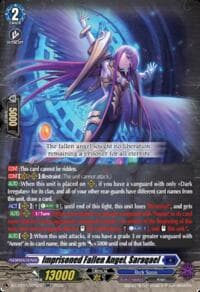 Imprisoned Fallen Angel, Saraqael - DZ-BT15: Strike of Illusionary Shadows - Cardfight Vanguard card