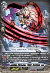 Furious Claw Star-vader, Niobium - DZ-BT15: Strike of Illusionary Shadows - Cardfight Vanguard card