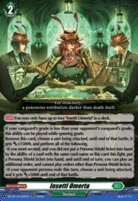 Insetti Omerta - DZ-BT15: Strike of Illusionary Shadows - Cardfight Vanguard card