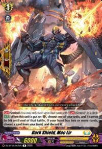 Dark Shield, Mac Lir - DZ-BT15: Strike of Illusionary Shadows - Cardfight Vanguard card