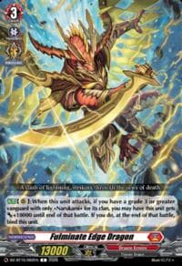 Fulminate Edge Dragon - DZ-BT15: Strike of Illusionary Shadows - Cardfight Vanguard card