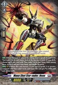Mana Shot Star-vader, Neon - DZ-BT15: Strike of Illusionary Shadows - Cardfight Vanguard card