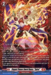 Elegant Flames Sword Dance, "Sairei" (FR) - DZ-BT15: Strike of Illusionary Shadows - Cardfight Vanguard card