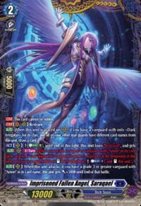 Imprisoned Fallen Angel, Saraqael (FR) - DZ-BT15: Strike of Illusionary Shadows - Cardfight Vanguard card