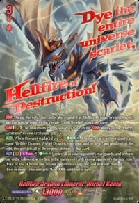 Hellfire Dragon Emperor, Wirbel Kenig (SEC) - DZ-BT15: Strike of Illusionary Shadows - Cardfight Vanguard card