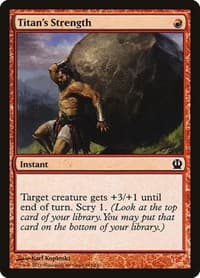 Titan's Strength - Theros - Magic: The Gathering card
