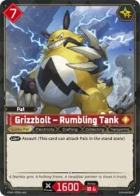 Grizzbolt - Rumbling Tank - TD01: Dawn of Palpagos Red•Blue - Palworld OFFICIAL CARD GAME card