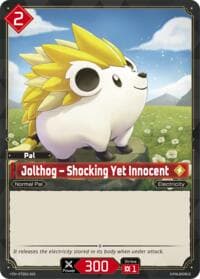 Jolthog - Shocking Yet Innocent - TD01: Dawn of Palpagos Red•Blue - Palworld OFFICIAL CARD GAME card
