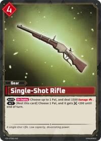 Single-Shot Rifle - TD01: Dawn of Palpagos Red•Blue - Palworld OFFICIAL CARD GAME card