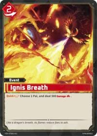 Ignis Breath - TD01: Dawn of Palpagos Red•Blue - Palworld OFFICIAL CARD GAME card