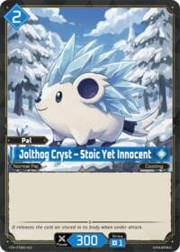 Jolthog Cryst - Stoic Yet Innocent - TD01: Dawn of Palpagos Red•Blue - Palworld OFFICIAL CARD GAME card