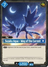 Suzaku Aqua - Way of the Current - TD01: Dawn of Palpagos Red•Blue - Palworld OFFICIAL CARD GAME card