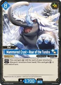 Mammorest Cryst - Roar of the Tundra (TSR) - TD01: Dawn of Palpagos Red•Blue - Palworld OFFICIAL CARD GAME card