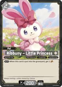 Ribbuny - Little Princess (TSR) - TD01: Dawn of Palpagos Red•Blue - Palworld OFFICIAL CARD GAME card