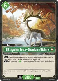 Eikthyrdeer Terra - Guardian of Nature - TD02: Dawn of Palpagos Green•Purple - Palworld OFFICIAL CARD GAME card
