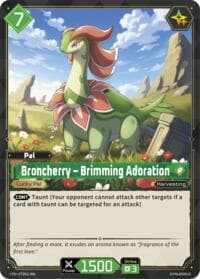 Broncherry - Brimming Adoration - TD02: Dawn of Palpagos Green•Purple - Palworld OFFICIAL CARD GAME card