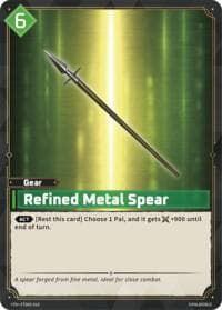 Refined Metal Spear - TD02: Dawn of Palpagos Green•Purple - Palworld OFFICIAL CARD GAME card