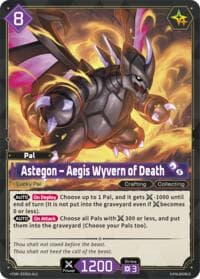 Astegon - Aegis Wyvern of Death - TD02: Dawn of Palpagos Green•Purple - Palworld OFFICIAL CARD GAME card