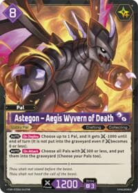 Astegon - Aegis Wyvern of Death (TSR) - TD02: Dawn of Palpagos Green•Purple - Palworld OFFICIAL CARD GAME card