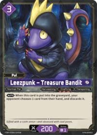 Leezpunk - Treasure Bandit (TSR) - TD02: Dawn of Palpagos Green•Purple - Palworld OFFICIAL CARD GAME card