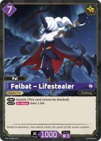 Felbat - Lifestealer - TD02: Dawn of Palpagos Green•Purple - Palworld OFFICIAL CARD GAME card