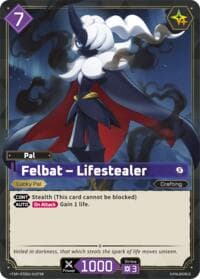 Felbat - Lifestealer (TSR) - TD02: Dawn of Palpagos Green•Purple - Palworld OFFICIAL CARD GAME card