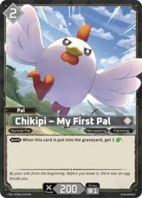 Chikipi - My First Pal (TSR) - TD02: Dawn of Palpagos Green•Purple - Palworld OFFICIAL CARD GAME card