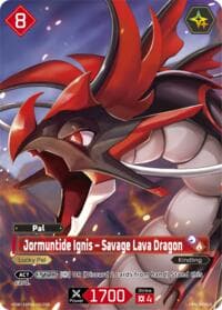 Jormuntide Ignis - Savage Lava Dragon (OSR) - BP01: Dawn of Palpagos - Palworld OFFICIAL CARD GAME card