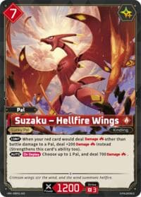 Suzaku - Hellfire Wings - BP01: Dawn of Palpagos - Palworld OFFICIAL CARD GAME card