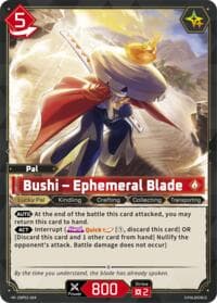 Bushi - Ephemeral Blade - BP01: Dawn of Palpagos - Palworld OFFICIAL CARD GAME card