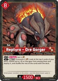 Reptyro - Ore Gorger - BP01: Dawn of Palpagos - Palworld OFFICIAL CARD GAME card