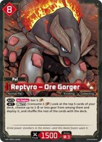 Reptyro - Ore Gorger (SR) - BP01: Dawn of Palpagos - Palworld OFFICIAL CARD GAME card