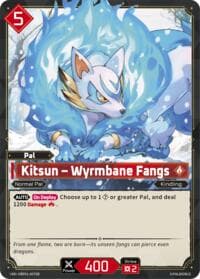 Kitsun - Wyrmbane Fangs (SR) - BP01: Dawn of Palpagos - Palworld OFFICIAL CARD GAME card