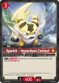 Sparkit - Hazardous Contact - BP01: Dawn of Palpagos - Palworld OFFICIAL CARD GAME card