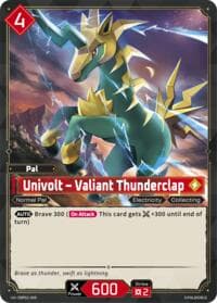 Univolt - Valiant Thunderclap - BP01: Dawn of Palpagos - Palworld OFFICIAL CARD GAME card