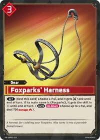 Foxparks' Harness - BP01: Dawn of Palpagos - Palworld OFFICIAL CARD GAME card