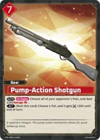 Pump-Action Shotgun (SR) - BP01: Dawn of Palpagos - Palworld OFFICIAL CARD GAME card