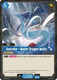 Azurobe - Water Dragon Waltz - BP01: Dawn of Palpagos - Palworld OFFICIAL CARD GAME card