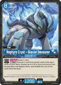 Reptyro Cryst - Glacial Devourer (SR) - BP01: Dawn of Palpagos - Palworld OFFICIAL CARD GAME card