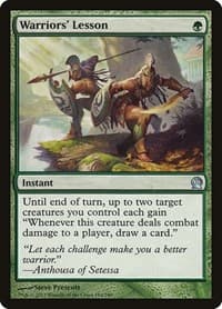Warriors' Lesson - Theros - Magic: The Gathering card