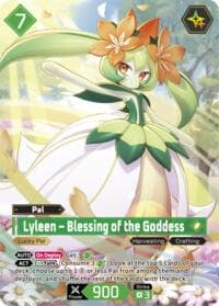 Lyleen - Blessing of the Goddess (OSR) - BP01: Dawn of Palpagos - Palworld OFFICIAL CARD GAME card