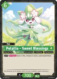 Petallia - Sweet Blessings - BP01: Dawn of Palpagos - Palworld OFFICIAL CARD GAME card
