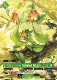 Petallia - Sweet Blessings (SP) - BP01: Dawn of Palpagos - Palworld OFFICIAL CARD GAME card